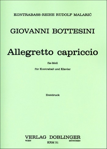 Allegretto capriccio fis-Moll  für Kontrabass und Klavier  