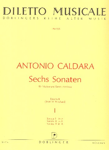 6 Sonaten Band 1 (Nr.1-3)  für Violine und Bc  