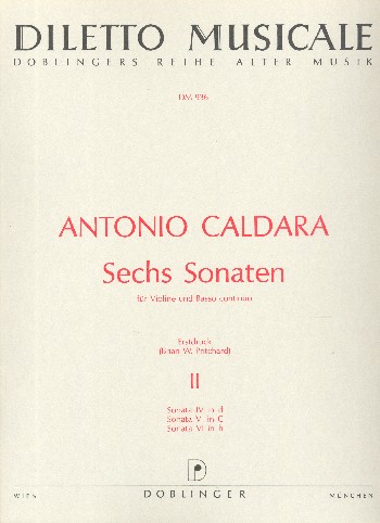 6 Sonaten Band 2 (Nr.4-6)  für Violine und Bc  