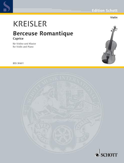 Berceuse Romantique op. 9 Nr. 5  für Violine und Klavier  