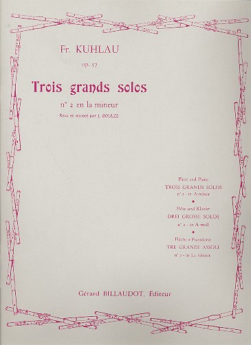 Grand solo la mineur op.57 no.2&nbsp;&nbsp;pour flute et piano&nbsp;&nbsp;