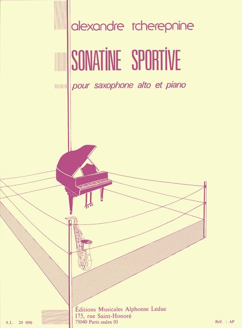 Sonatine sportive pour  saxophone alto et piano  
