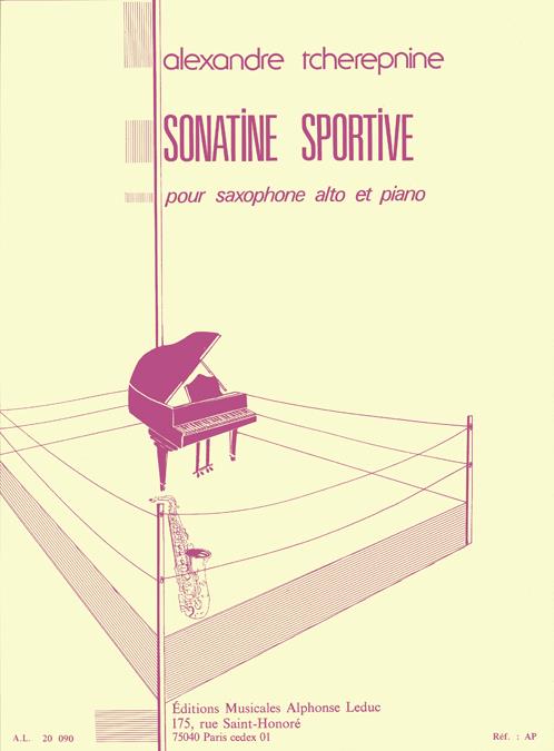 Sonatine sportive pour&nbsp;&nbsp;saxophone alto et piano&nbsp;&nbsp;