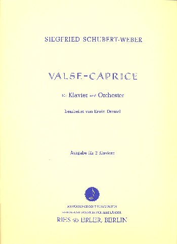 Valse-Caprice für Klavier und&nbsp;&nbsp;Orchester für 2 Klaviere&nbsp;&nbsp;