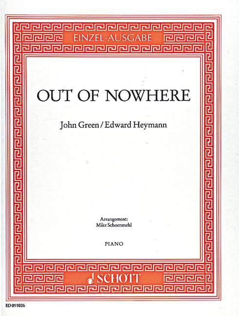 Out of Nowhere&nbsp;&nbsp;für Klavier&nbsp;&nbsp;