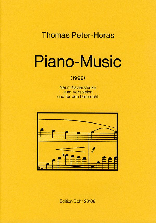 Piano Music 9 Klavierstücke  zum Vorspielen und für den  Unterricht