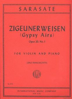 Zigeunerweisen (Gypsy Airs) op.20 no.1&nbsp;&nbsp;for violin and piano&nbsp;&nbsp;