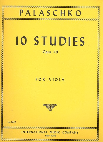 10 Studies op.49  for viola  