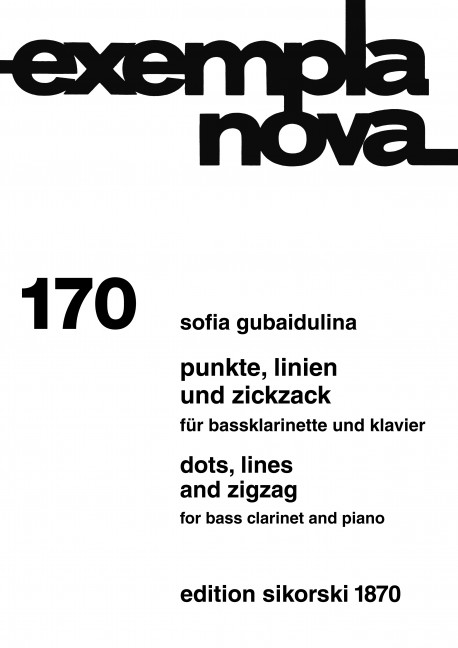 Punkte, Linien und Zickzack für  Bassklarinette und Klavier  