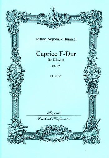 Caprice F-Dur op.49  für Klavier  