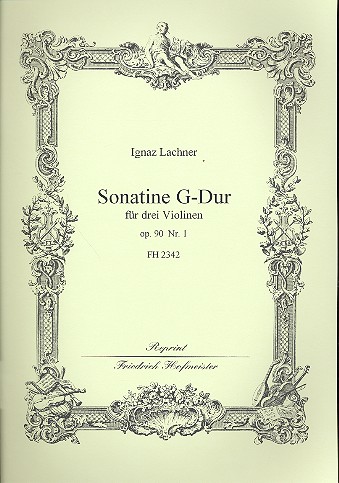 Sonatine G-Dur op.90,1&nbsp;&nbsp;für 3 Violinen&nbsp;&nbsp;