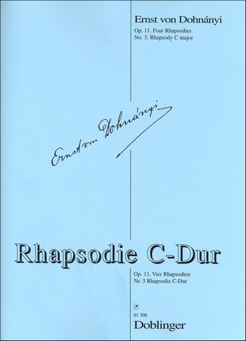 Rhapsodie C-Dur op.11,3  für Klavier  