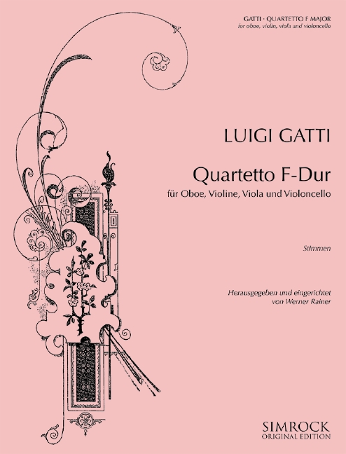 Quartetto F-Dur&nbsp;&nbsp;für Oboe, Violine, Viola und Violoncello&nbsp;&nbsp;Stimmen