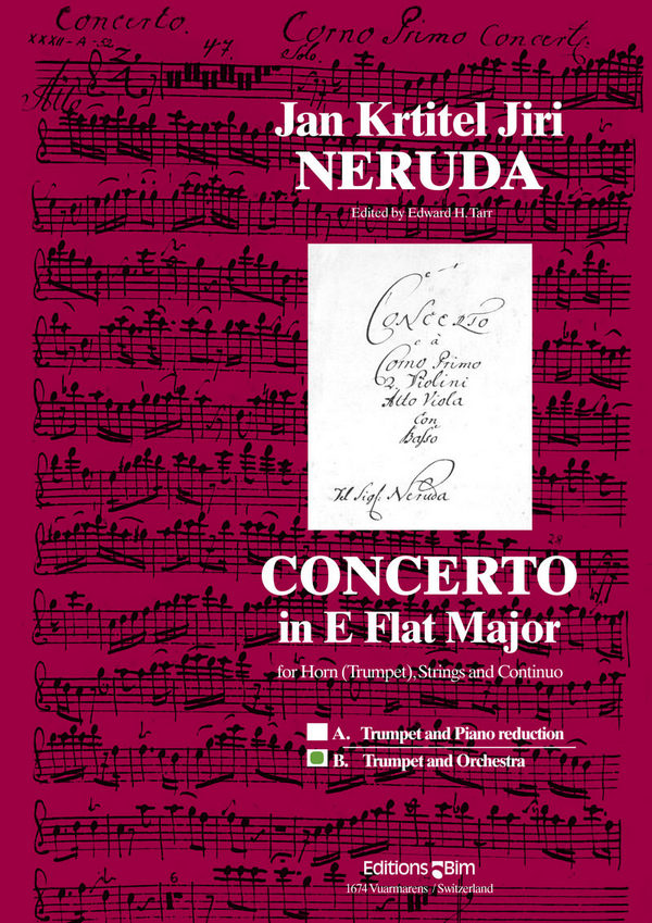 Concerto E flat major for trumpet&nbsp;&nbsp;(horn) and string orchestra&nbsp;&nbsp;score