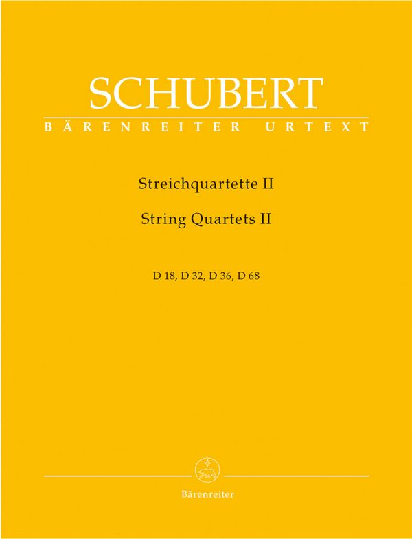Streichquartette Band 2&nbsp;&nbsp;D18, D32, D36, D68&nbsp;&nbsp;Stimmen