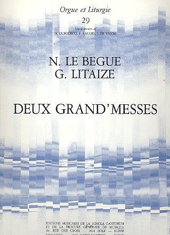 2 grand' messes  pour orgue  