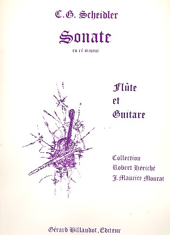 Sonate ré majeur&nbsp;&nbsp;pour flûte et guitare&nbsp;&nbsp;