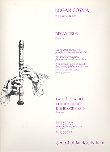 DECAMERON DIX ESQUISSES POUR&nbsp;&nbsp;FLUTE A BEC SOPRANO ET PIANO&nbsp;&nbsp;