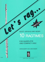 Let's rag (+CD) &nbsp;&nbsp;für Querflöte&nbsp;&nbsp;