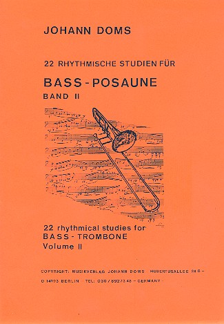 22 rhythmische Studien Band 2  für Bass-Posaune  