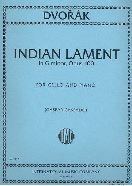 Indian Lament g minor op.100  for cello and piano  