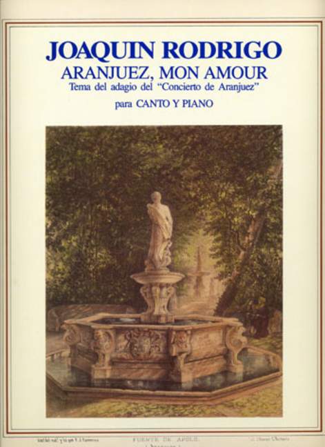 Aranjuez, mon amour  para canto y piano  