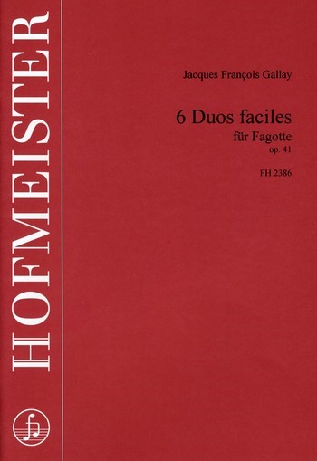 6 Duos faciles op.41 für 2 Fagotte    