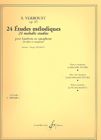24 études mélodiques op.65 vol.2&nbsp;&nbsp;pour hautbois ou saxophone&nbsp;&nbsp;