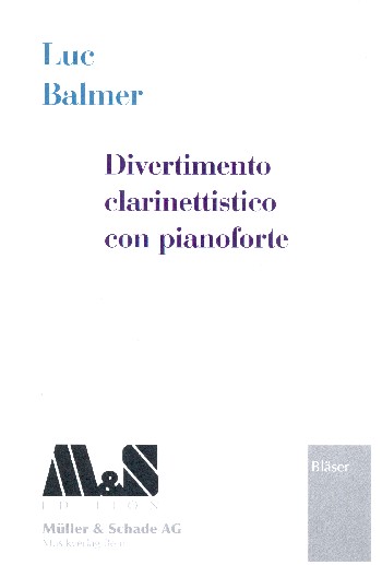 Divertimento clarinettistico con pianoforte  für Klarinette und Klavier  