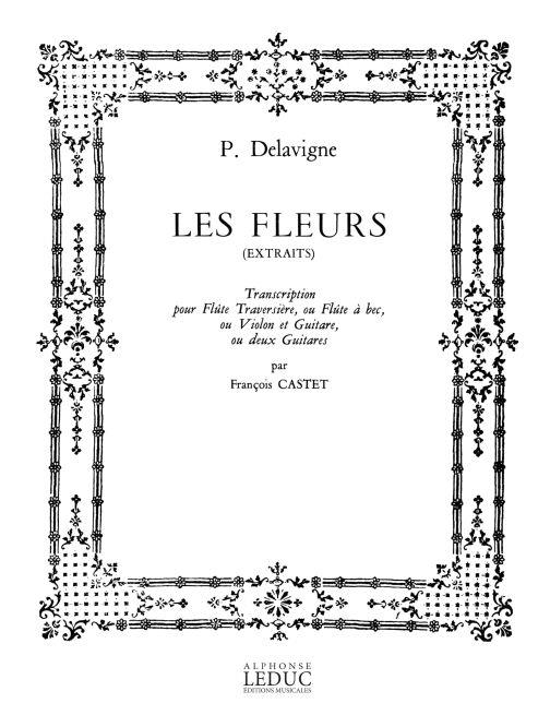 Les fleurs pour flûte traversière  (ou flûte a bec, violon) et guitare ou 2 guitares  