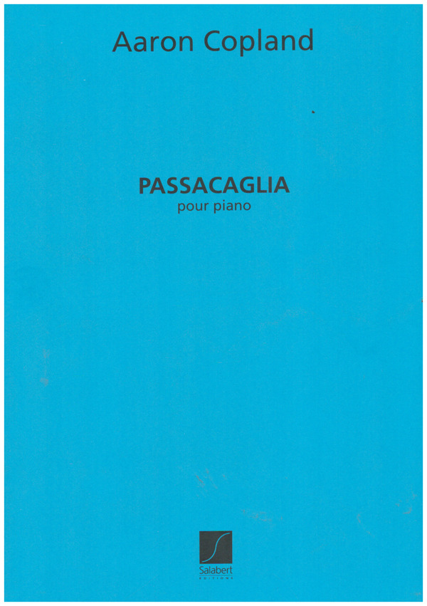 PASSACAGLIA &nbsp;&nbsp;pour piano&nbsp;&nbsp;