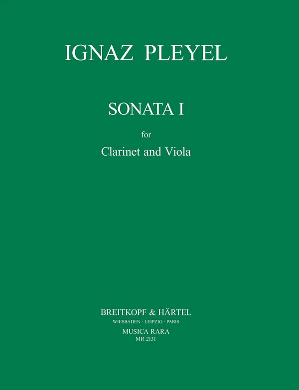 Sonate 1 (ben 5491)&nbsp;&nbsp;for clarinet and viola&nbsp;&nbsp;