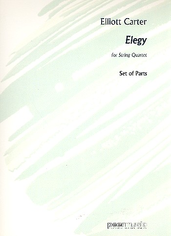 Elegy&nbsp;&nbsp;for 2 violins, viola and violoncello&nbsp;&nbsp;parts