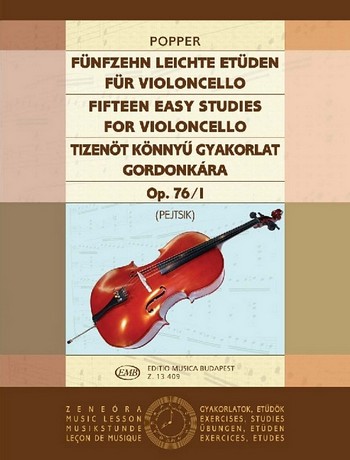 15 leichte Etüden op.76 Band 1  für Violoncello  