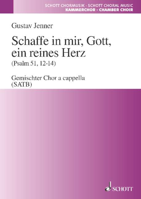 Schaffe in mir Gott ein reines Herz  für gem Chor a cappella  Partitur