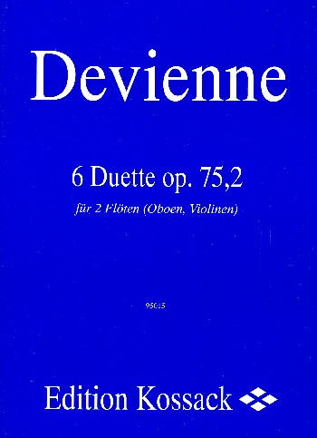 6 Duette op.75,2  für 2 Flöten (Oboen, Violinen)  