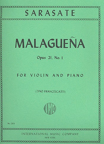 Malaguena op.21,1  for violin and piano  