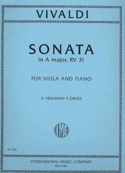 Sonata  A major&nbsp;&nbsp;for viola and piano&nbsp;&nbsp;