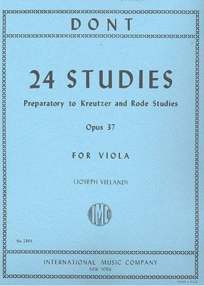 24 Studies op.37  for viola  