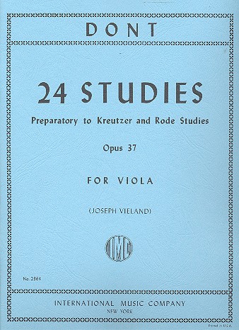 24 Studies op.37  for viola  