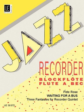 Waiting for a Bus 3 Fantasien  für Blockflötenquintett SAA(T)TB  Partitur und Stimmen