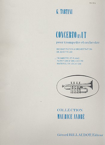 Concerto en ut pour trompette et&nbsp;&nbsp;orchestre pour trompette et piano&nbsp;&nbsp;
