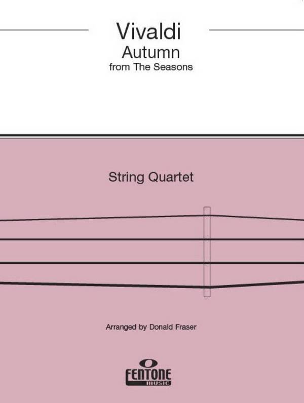 Autumn from The Four Seasons  for string quartet  score and parts