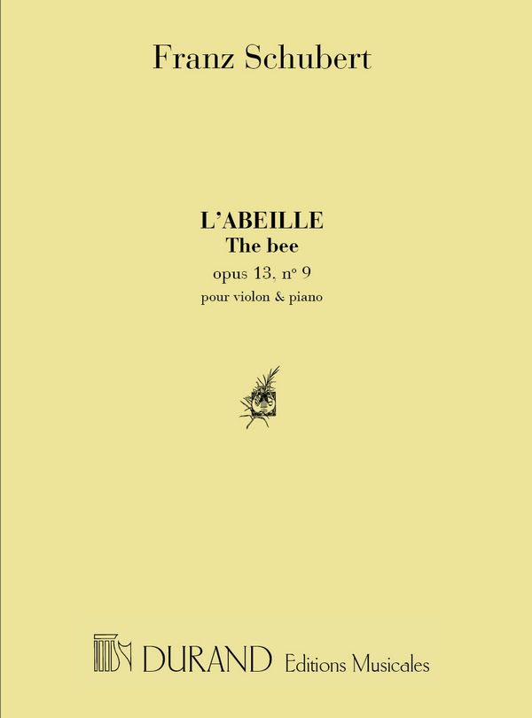 L'abeille op.13,9&nbsp;&nbsp;pour violon et piano&nbsp;&nbsp;