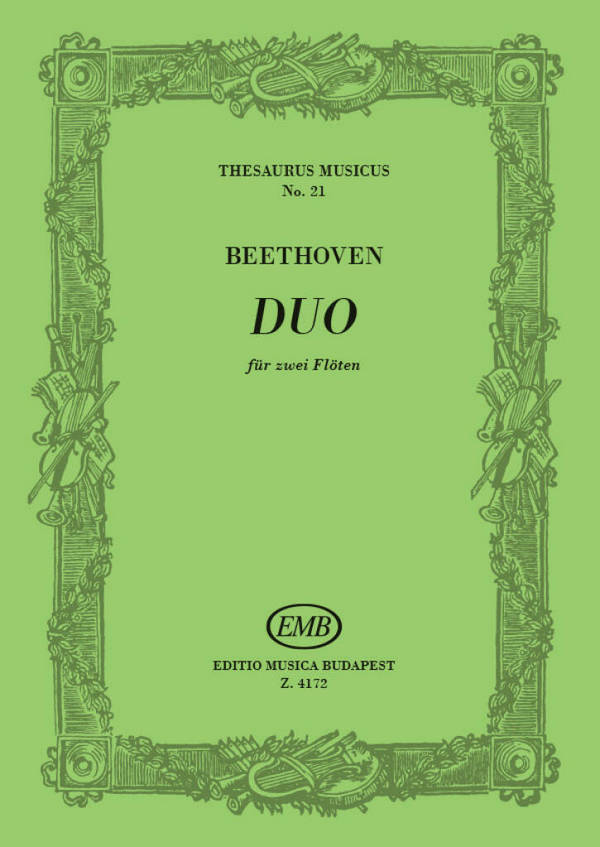 Sonate  WoO26 für 2 Flöten&nbsp;&nbsp;Partitur und Stimmen&nbsp;&nbsp;