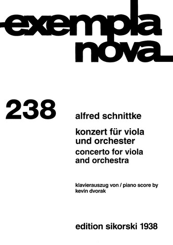 Konzert für Viola und Orchester  für Viola und Klavier  