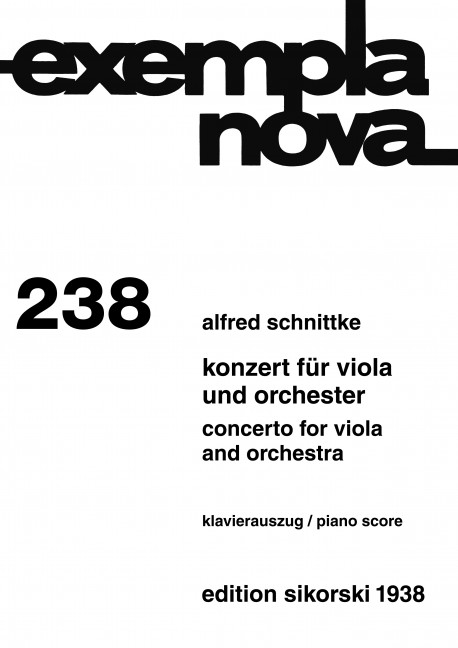 Konzert für Viola und Orchester&nbsp;&nbsp;für Viola und Klavier&nbsp;&nbsp;