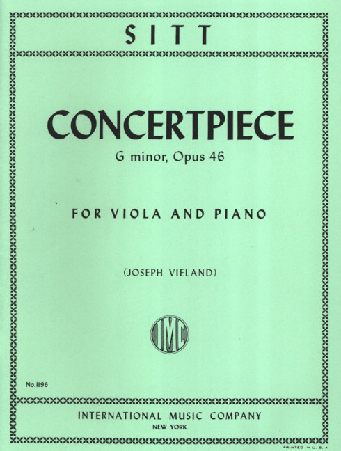 Concert Piece g minor op.46  for viola and piano  