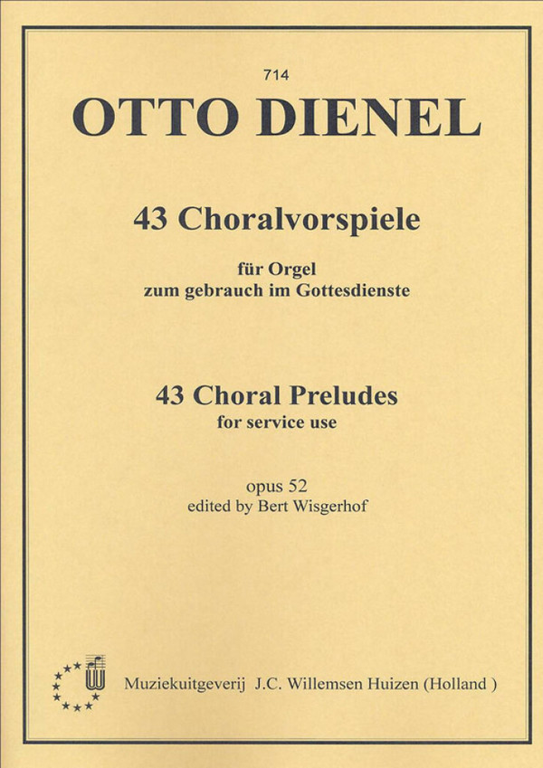 43 Choralvorspiele op.52 für  Orgel zum Gebrauch im Gottesdienste  