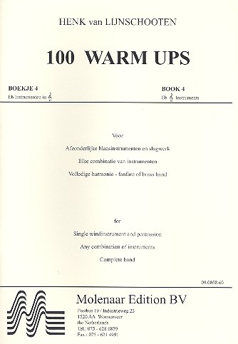 100 Warm ups vol.4&nbsp;&nbsp;for Eb instruments&nbsp;&nbsp;